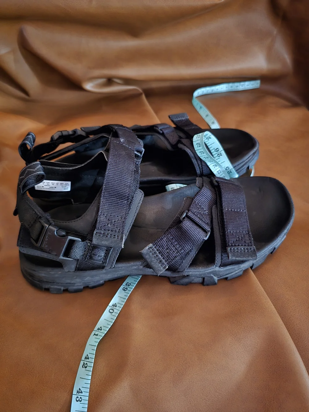 Timberland Men's 9 Black Strappy Outdoor Sandals